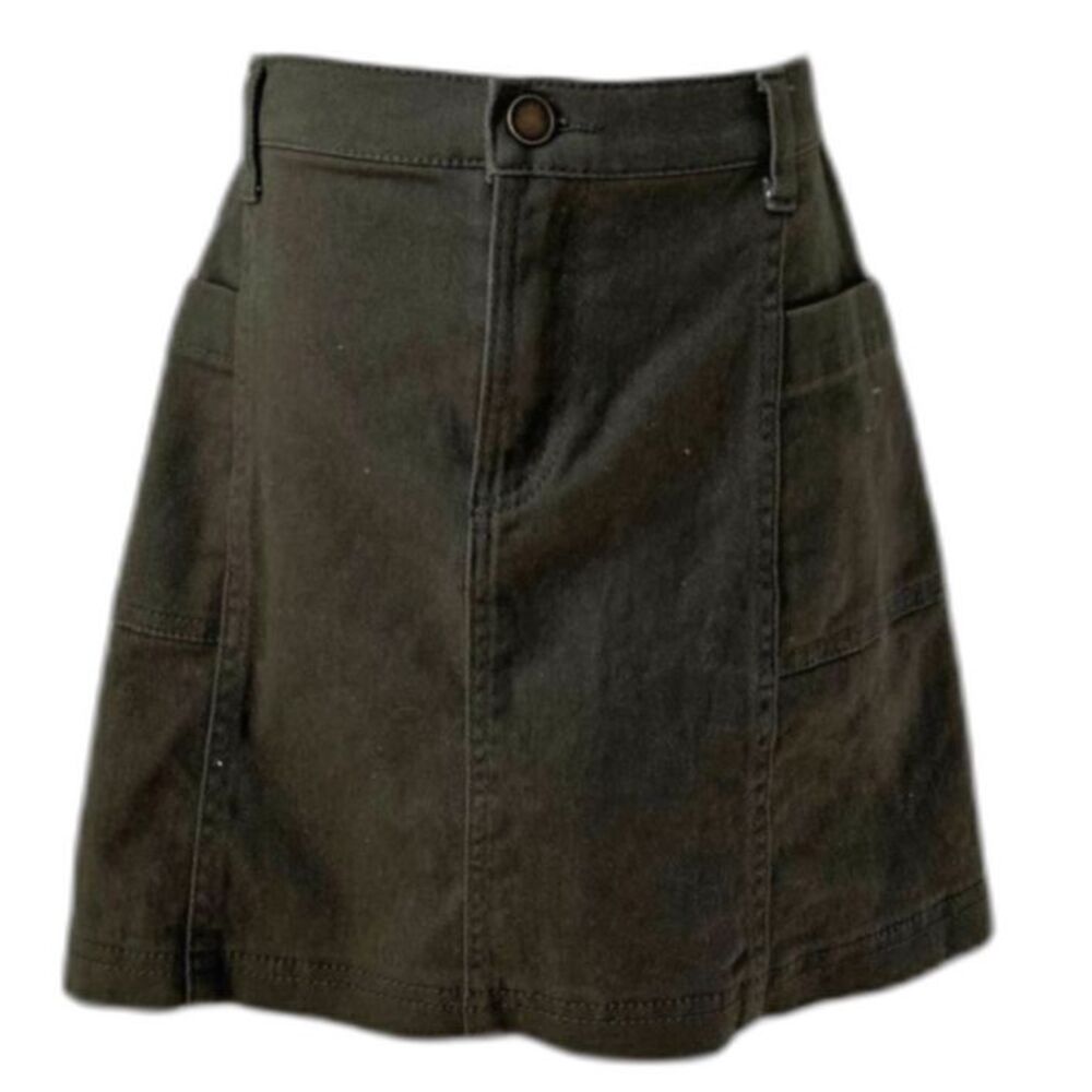 Big Girls Army Green Cotton Skirt by Copper Key sz medium 8-10